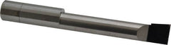 Accupro - 0.49" Min Bore Diam, 2-1/2" Max Bore Depth, 1/2 Shank Diam, Boring Bar - Right Hand Cut, Solid Carbide, Bright Finish - Exact Industrial Supply