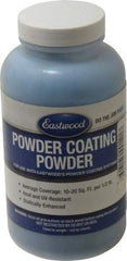 Made in USA - 8 oz Dark Blue (Ford) Paint Powder Coating - Polyurethane, 10 Sq Ft Coverage - Caliber Tooling