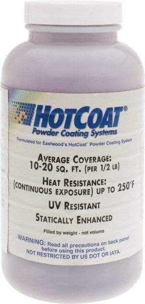 Made in USA - 8 oz Dark Purple Paint Powder Coating - Polyurethane, 10 Sq Ft Coverage - Caliber Tooling