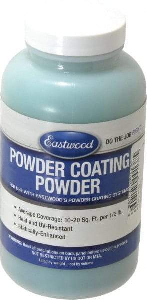 Made in USA - 8 oz Dark Green Paint Powder Coating - Polyurethane, 10 Sq Ft Coverage - Caliber Tooling