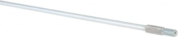 Value Collection - 24" Long x 1/4" Rod Diam, Tube Brush Extension Rod - 5/16-18 Male Thread - Caliber Tooling