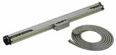 Mitutoyo - 14" Max Measuring Range, 1 µm Resolution, 21" Scale Length, Electromagnetic DRO Linear Scale - 5 µm Accuracy, IP67, 3,500' Cable Length, 0 to 45°C, Series AT715 - Caliber Tooling