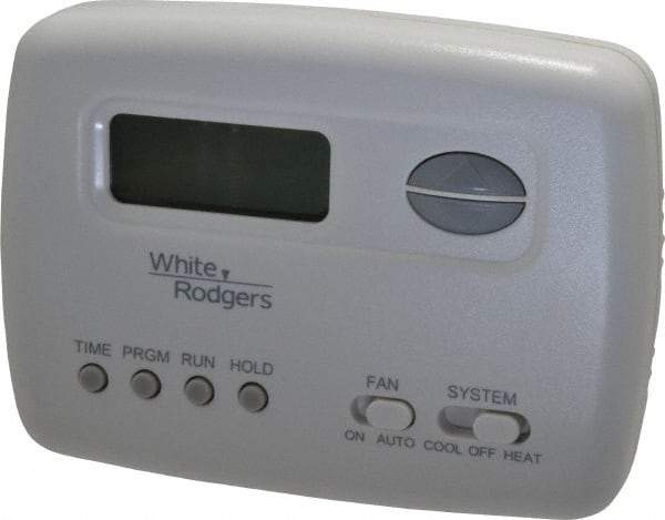 White-Rodgers - 45 to 99°F, 1 Heat, 1 Cool, Economy Digital Single Stage Battery Powered Thermostat - mV to 30 Volts, Electronic Switching Switch - Caliber Tooling