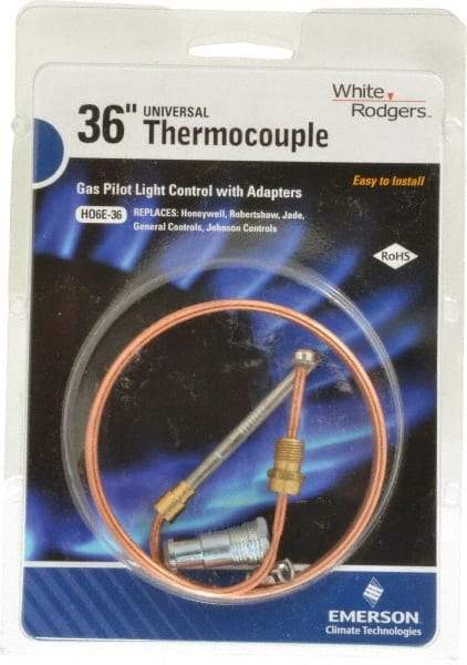 White-Rodgers - 36" Lead Length Universal Replacement HVAC Thermocouple - Universal Connection - Caliber Tooling