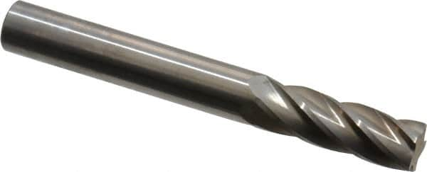 SGS Pro - 1/4" Cut Diam, 1/4" Shank Diam, Cylinder Head Single Cut Burr - Carbide, Flat End, 3/4" LOC, 2" OAL - Caliber Tooling