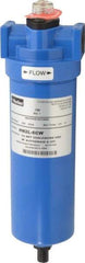 Parker - 1/2" Port, 11.28" High x 3.11" Wide, FRL Filter with Aluminum Bowl & Manual Drain - 50 SCFM, 250 Max psi, 175°F Max - Caliber Tooling