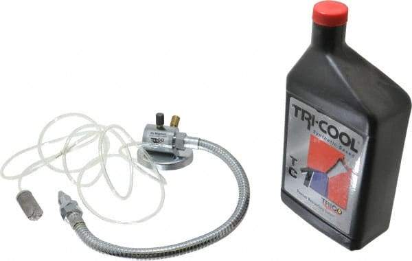 Trico - 1 Qt Tank Capacity, Aluminum Tankless Mist Coolant Unit - 6' Coolant Line Length, 15" Hose Length - Caliber Tooling