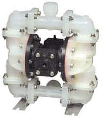 SandPIPER - 3/4" NPT, Nonmetallic, Air Operated Diaphragm Pump - Santoprene Diaphragm, Kynar Housing - Caliber Tooling