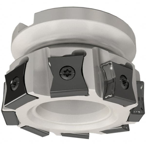 Iscar - 8 Inserts, 100mm Cut Diam, 32mm Arbor Diam, 14mm Max Depth of Cut, Indexable Square-Shoulder Face Mill - 0/90° Lead Angle, 50mm High, LN.. 1506 Insert Compatibility, Series TangMill - Caliber Tooling