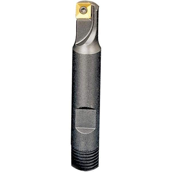 Iscar - 2" Cut Diam, 1" Shank Diam, 4" OAL, Indexable Square Shoulder End Mill - Weldon Shank, 90° Lead Angle - Caliber Tooling