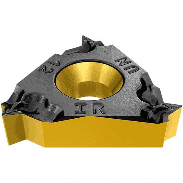 Iscar - 16ERM External Right Hand 14-8 Partial Profile 60° Laydown Threading Insert - Grade IC808, TiAlN/AlTiN/TiN Coated Carbide, 9.53mm Inscribed Circle - Caliber Tooling