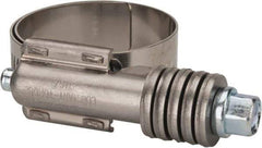 IDEAL TRIDON - Steel Auto-Adjustable Worm Drive Clamp - 5/8" Wide x 5/8" Thick, 1" Hose, 1 to 1-3/4" Diam - Caliber Tooling