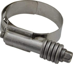 IDEAL TRIDON - Stainless Steel Auto-Adjustable Worm Drive Clamp - 5/8" Wide x 5/8" Thick, 1-1/4" Hose, 1-1/4 to 2-1/8" Diam - Caliber Tooling