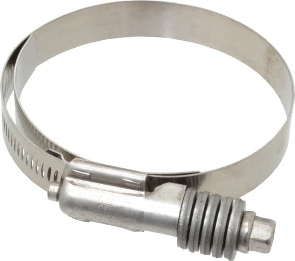 IDEAL TRIDON - Stainless Steel Auto-Adjustable Worm Drive Clamp - 5/8" Wide x 5/8" Thick, 2-3/4" Hose, 2-3/4 to 3-5/8" Diam - Caliber Tooling