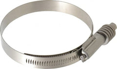 IDEAL TRIDON - Stainless Steel Auto-Adjustable Worm Drive Clamp - 5/8" Wide x 5/8" Thick, 3-1/4" Hose, 3-1/4 to 4-1/8" Diam - Caliber Tooling