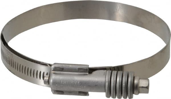 IDEAL TRIDON - Stainless Steel Auto-Adjustable Worm Drive Clamp - 5/8" Wide x 5/8" Thick, 3-3/4" Hose, 3-3/4 to 4-5/8" Diam - Caliber Tooling