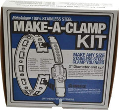 Made in USA - 2" Diam, Hose Clamp Kit - Caliber Tooling