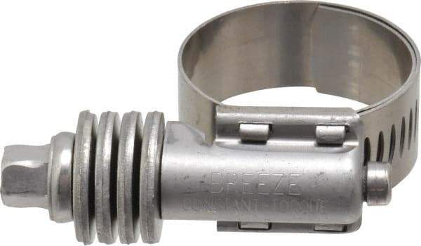 IDEAL TRIDON - Stainless Steel Auto-Adjustable Worm Drive Clamp - 1/2" Wide x 1/2" Thick, 11/16" Hose, 11/16 to 1-1/4" Diam - Caliber Tooling