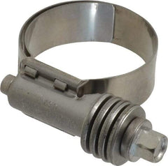 IDEAL TRIDON - Stainless Steel Auto-Adjustable Worm Drive Clamp - 1/2" Wide x 1/2" Thick, 13/16" Hose, 13/16 to 1-1/2" Diam - Caliber Tooling