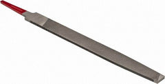 Simonds File - 6" Long, Smooth Cut, Flat American-Pattern File - Double Cut, Tang - Caliber Tooling