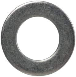 Made in USA - #8L Screw, Grade 300 Stainless Steel Standard Flat Washer - 0.169" ID x 0.304" OD, 0.016" Thick, Passivated Finish, Meets Military Specifications - Caliber Tooling