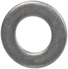 Made in USA - #10L Screw, Grade 300 Stainless Steel Standard Flat Washer - 0.195" ID x 0.354" OD, 0.032" Thick, Passivated Finish, Meets Military Specifications - Caliber Tooling