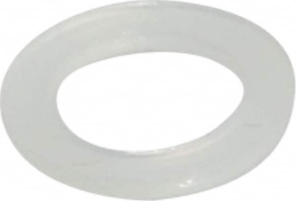 Made in USA - #12 Screw, Grade 6/6 Nylon Standard Flat Washer - 1/4" ID x 3/8" OD, 0.031" Thick, Plain Finish - Caliber Tooling