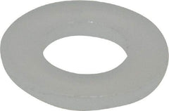 Made in USA - #6 Screw, Grade 6/6 Nylon Standard Flat Washer - 0.156" ID x 0.312" OD, 0.031" Thick, Plain Finish - Caliber Tooling