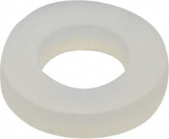 Made in USA - #6 Screw, Grade 6/6 Nylon Standard Flat Washer - 0.162" ID x 0.312" OD, 0.062" Thick, Plain Finish - Caliber Tooling