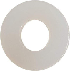 Made in USA - #8 Screw, Grade 6/6 Nylon Standard Flat Washer - 0.177" ID x 0.408" OD, 0.062" Thick, Plain Finish - Caliber Tooling