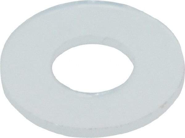 Made in USA - #8 Screw, Grade 6/6 Nylon Standard Flat Washer - 0.193" ID x 0.437" OD, 0.031" Thick, Plain Finish - Caliber Tooling