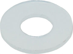 5″ Screw Standard Flat Washer: Nylon, Uncoated 0.145″ ID, 0.265″ OD, 0.013″ Thick