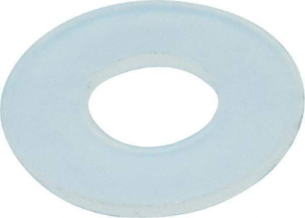 Made in USA - #10 Screw, Grade 6/6 Nylon Standard Flat Washer - 0.2" ID x 0.45" OD, 0.031" Thick, Plain Finish - Caliber Tooling