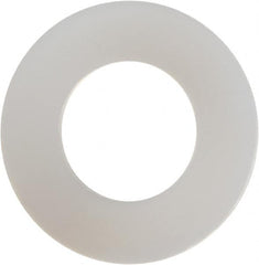 Made in USA - #12 Screw, Grade 6/6 Nylon Standard Flat Washer - 0.24" ID x 0.465" OD, 0.015" Thick, Plain Finish - Caliber Tooling