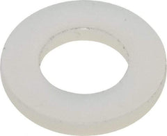 Made in USA - #12 Screw, Grade 6/6 Nylon Standard Flat Washer - 0.252" ID x 0.472" OD, 0.062" Thick, Plain Finish - Caliber Tooling