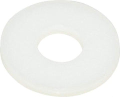 Made in USA - 1/4" Screw, Grade 6/6 Nylon Standard Flat Washer - 0.26" ID x 0.687" OD, 0.062" Thick, Plain Finish - Caliber Tooling