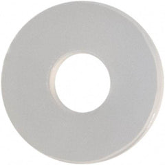 Made in USA - #0 Screw, Grade 6/6 Nylon Standard Flat Washer - 0.068" ID x 0.188" OD, 0.025" Thick, Plain Finish - Caliber Tooling