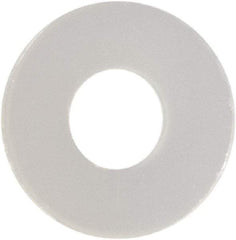 Made in USA - #1 Screw, Grade 6/6 Nylon Standard Flat Washer - 0.084" ID x 0.219" OD, 0.025" Thick, Plain Finish - Caliber Tooling