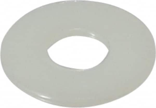 Made in USA - 3/8" Screw, Grade 6/6 Nylon Standard Flat Washer - 0.406" ID x 1" OD, 0.062" Thick, Plain Finish - Caliber Tooling