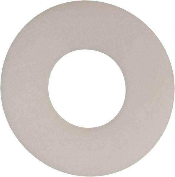 Made in USA - 7/16" Screw, Grade 6/6 Nylon Standard Flat Washer - 0.469" ID x 1-1/8" OD, 0.062" Thick, Plain Finish - Caliber Tooling