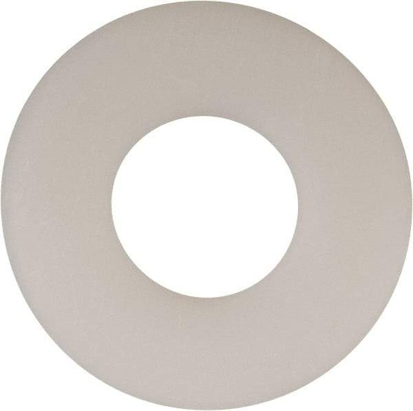 Made in USA - 9/16" Screw, Grade 6/6 Nylon Standard Flat Washer - 0.594" ID x 1.469" OD, 0.1" Thick, Plain Finish - Caliber Tooling