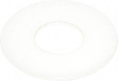 Made in USA - 3/4" Screw, Grade 6/6 Nylon Standard Flat Washer - 0.812" ID x 2" OD, 0.1" Thick, Plain Finish - Caliber Tooling