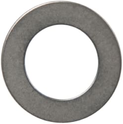 3/4″ Screw Standard Flat Washer: Grade 316 Stainless Steel, Uncoated 0.206″ ID, 1/2″ OD, 0.031″ Thick