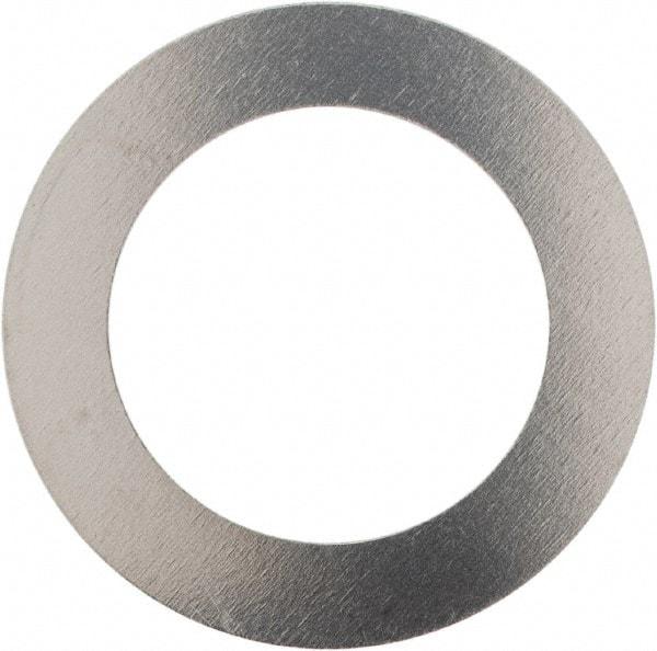 Made in USA - 0.006" Thick, 0.505" Inside x 3/4" OD, Round Shim - 7/16" Screw, Uncoated 302/304 Stainless Steel - Caliber Tooling