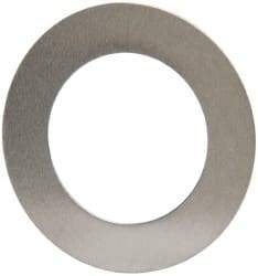 Made in USA - 0.006" Thick, 0.63" Inside x 1" OD, Round Shim - 9/16" Screw, Uncoated 302/304 Stainless Steel - Caliber Tooling