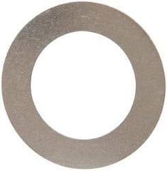 Made in USA - 0.01" Thick, 7/8" Inside x 1-3/8" OD, Round Shim - 3/4" Screw, Uncoated 302/304 Stainless Steel - Caliber Tooling