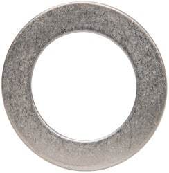 Made in USA - 0.048" Thick, 7/8" Inside x 1-3/8" OD, Round Shim - 3/4" Screw, Uncoated 302/304 Stainless Steel - Caliber Tooling