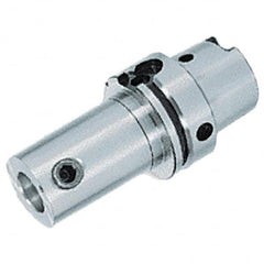 Iscar - HSK63 Outside Taper, CF4 Inside Modular Connection, HSK to Click-Fit Taper Adapter - 70mm Projection, 44.5mm Nose Diam, Through Coolant - Exact Industrial Supply