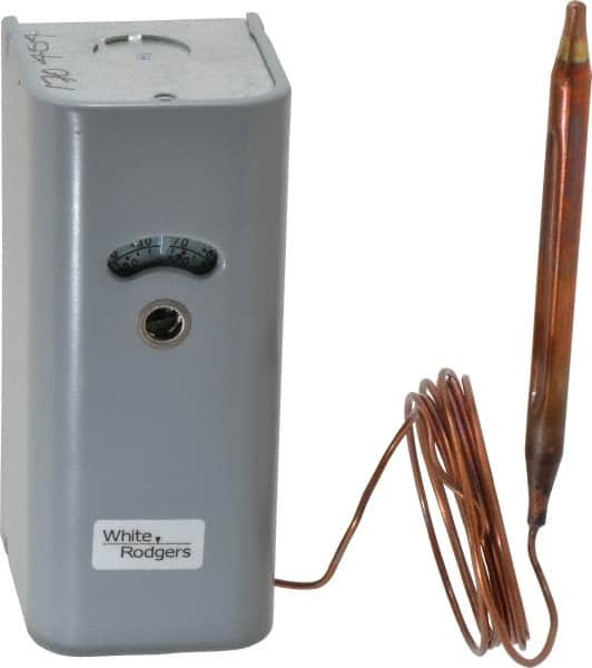 White-Rodgers - Refrigeration Temperature Controls Capillary Length: 5 Ft. Differential: Adjustable 3.5 to 40 F - Caliber Tooling