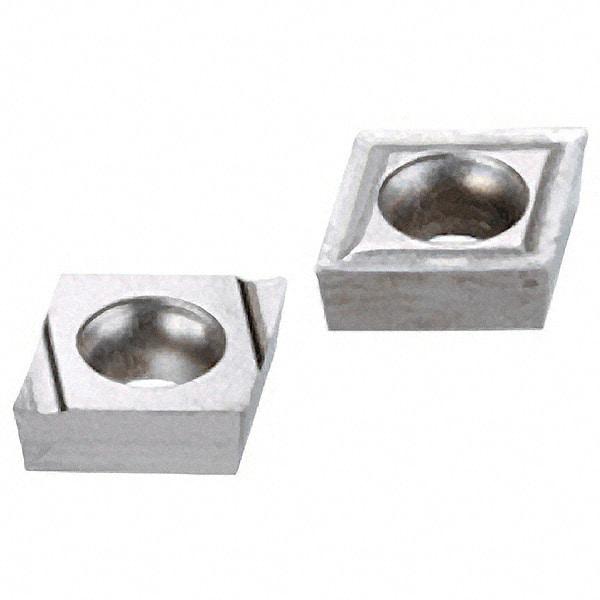 Iscar - CCGT2-0 Grade IC30N Carbide Turning Insert - Uncoated, 80° Diamond, 1/4" Inscr Circle, 3/32" Thick, 0.0079" Corner Radius - Caliber Tooling